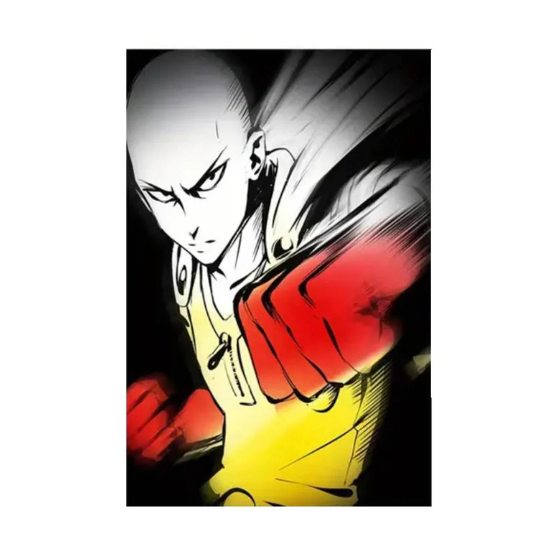One Punch Man Saitama Canvas Poster (40x60cm) - 1 Piece - ملصق